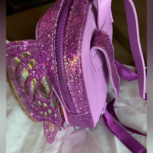 NEW Dolls Kill x Club Exx Violet Metamorphic Glitter
Backpack Shoulder Bag Purse - Picture 7 of 16